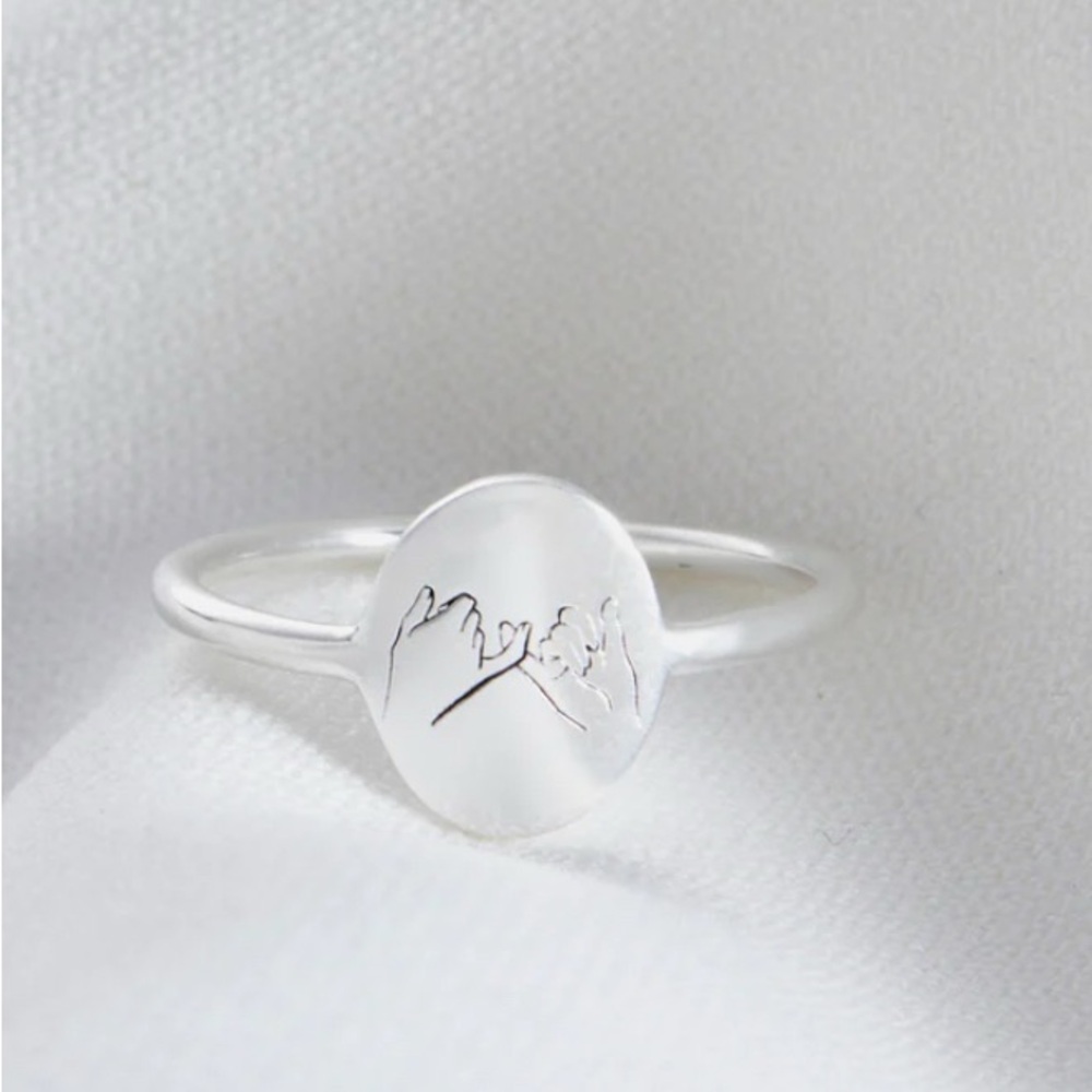 Personalized Pinky Promise Ring